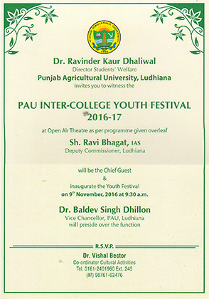 PAU College Festival Inauguration